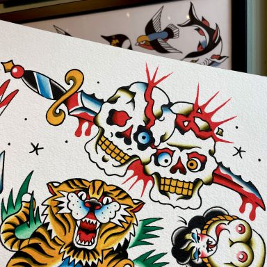 Skulls Dagger Tattoo